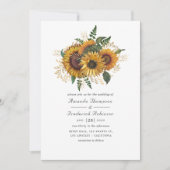 Waterverf - herfst - Herfst - zonnebloem Kaart (Voorkant)