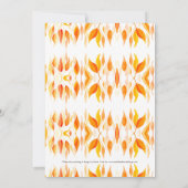 Waterverf herfst herfstbladeren bruiloft kaart (Achterkant)