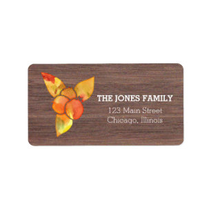 Waterverf Herfst Illustratie Thanksgiving labels