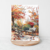 Waterverf Herfst in het Park Herfst Mood Briefkaart