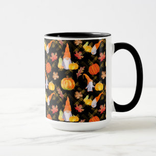 Waterverf Herfst Kabouters, Pompoenen En Bladeren Mok
