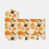 Waterverf herfst Magische  Scents Monogram Bedankdoosjes (Uitgevouwen)