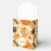 Waterverf herfst Magische  Scents Monogram Bedankdoosjes (Geopend)