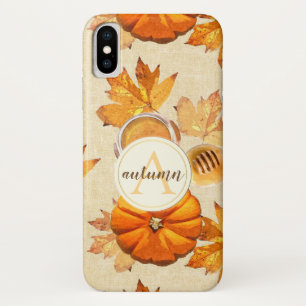 Waterverf herfst Magische Scents Monogram iPhone X Hoesje
