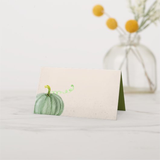 Waterverf Herfst najaar Thanksgiving Pumpkin (Voorkant)