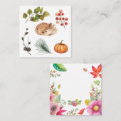 Waterverf Herfst Notitiekaartje (Voorkant / Achterkant)