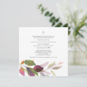 Waterverf herfst oliage Baptisme Kaart (Staand voorkant)