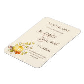 Waterverf herfst pompoen en bladeren sparen de Dat Magneet (Linkerzijde)