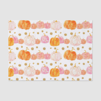 Waterverf Herfst Pompoen Patroon Herfst Decoupage Tissuepapier