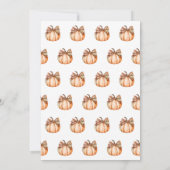 Waterverf Herfst Pompoen Wildflower 1e Verjaardag Kaart (Achterkant)