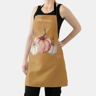  Waterverf Herfst Pompoenen Gepersonaliseerd Schort