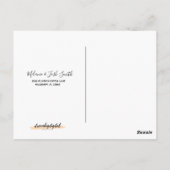 Waterverf Herfst Pumpkin Patch Post Kaart (Achterkant)