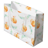 Waterverf Herfst Pumpkins & Laurels Groot Cadeauzakje (Voorkant Gekanteld)