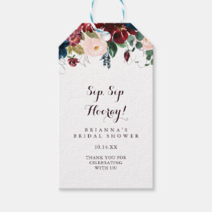 Waterverf Herfst SIP Hooray Vrijgezellenfeest Cadeaulabel