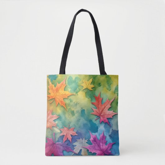 Waterverf Herfst Vibes Bag Draagtas (Voorkant)