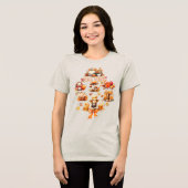 Waterverf Herfst Vibes Tri-Blend Shirt (Voorkant volledig)
