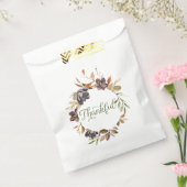 Waterverf Herfst Vlokken Succulent Favor Bags Bedankzakje (Gezegeld)