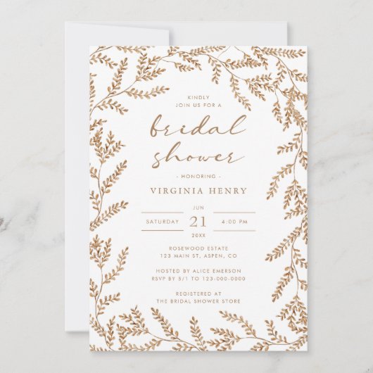 Waterverf Herfst Vrijgezellenfeest Kaart (Voorkant)