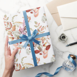 Waterverf Herfst Wilde Bloem Cadeaupapier