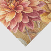 Waterverf Herfst Wildflowers op perkament Tissuepapier (Detail)