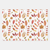 Waterverf herfstbladeren Natuur Inpakpapier Vel (Voorkant 3)