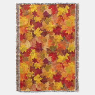 Waterverf Herfstbladeren - Vintage Herfstpatroon Deken