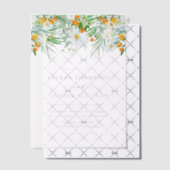Waterverf Herfstbloei Botanische Herfstbruiloft Vellum Uitnodigingen (Offset (Uitnodiging))
