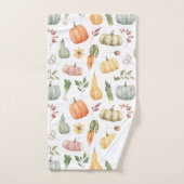 Waterverf herfstoogstpatroon bad handdoek (Handdoek)