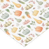 Waterverf herfstoogstpatroon korte tafelloper (Hoek)