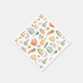 Waterverf herfstoogstpatroon servet (Hoek)