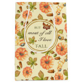 Waterverf  herfstpatroon medium cadeauzakje (Voorkant)