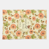 Waterverf  herfstpatroon theedoek (Horizontaal)