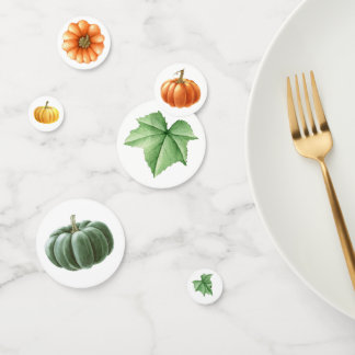 Waterverf Herfsttafel Scatter voor Herfst Confetti