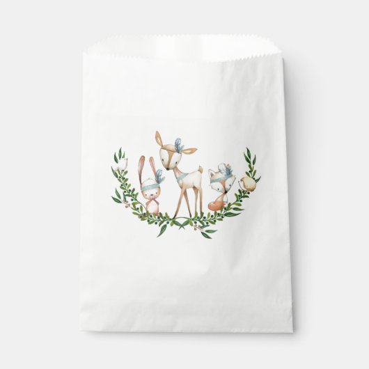 Waterverf herten bedankzakje (Voorkant)