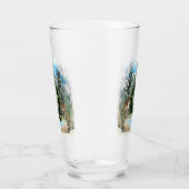 Waterverf Herten gepersonaliseerd Monogram Letter Glas (Links)