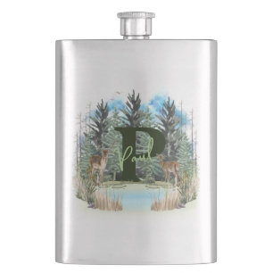 Waterverf Herten Persoonlijk Monogram Letter P Flacon