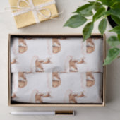 Waterverf Herten Roze Wolk Tissuepapier (Geschenk)