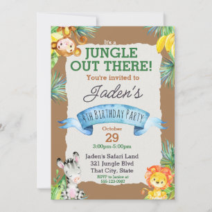 Waterverf Het is een Oerwoud dierlijk sterfdag Kaart