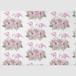 Waterverf het Ontwerp 3 van de Reeks van Flamingo Tissuepapier