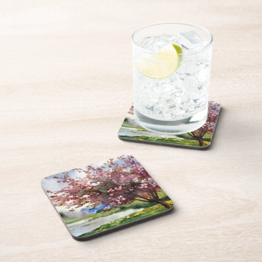 Waterverf Het Schilderen Landschap Bier Onderzetter (Rechterzijde)