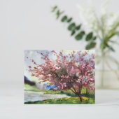 Waterverf Het Schilderen Landschap Briefkaart (Staand voorkant)