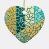 Waterverf Het Schilderen Stone Mosaic + uw ideeën Keramisch Ornament (Achterkant)