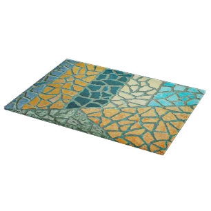Waterverf Het Schilderen Stone Mosaic + uw ideeën Snijplank