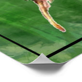 Waterverf Het Schilderen van Sparrow Bird in Tree Poster (Hoek)