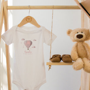 Waterverf Hete Luchtballon Baby Meisje Bodysuit