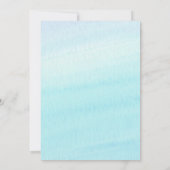 Waterverf Hete Luchtballon Baby shower Invitation Kaart (Achterkant)