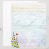 Waterverf heuvels en wilde bloemen (Voorkant / Achterkant)