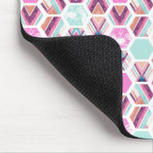 Waterverf Hexagon Patroon Muismat (Hoek)