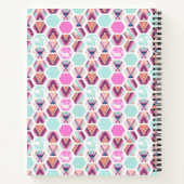 Waterverf Hexagon Patroon Notitieboek (Achterkant)