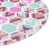 Waterverf Hexagon Patroon Snijplank (Hoek)